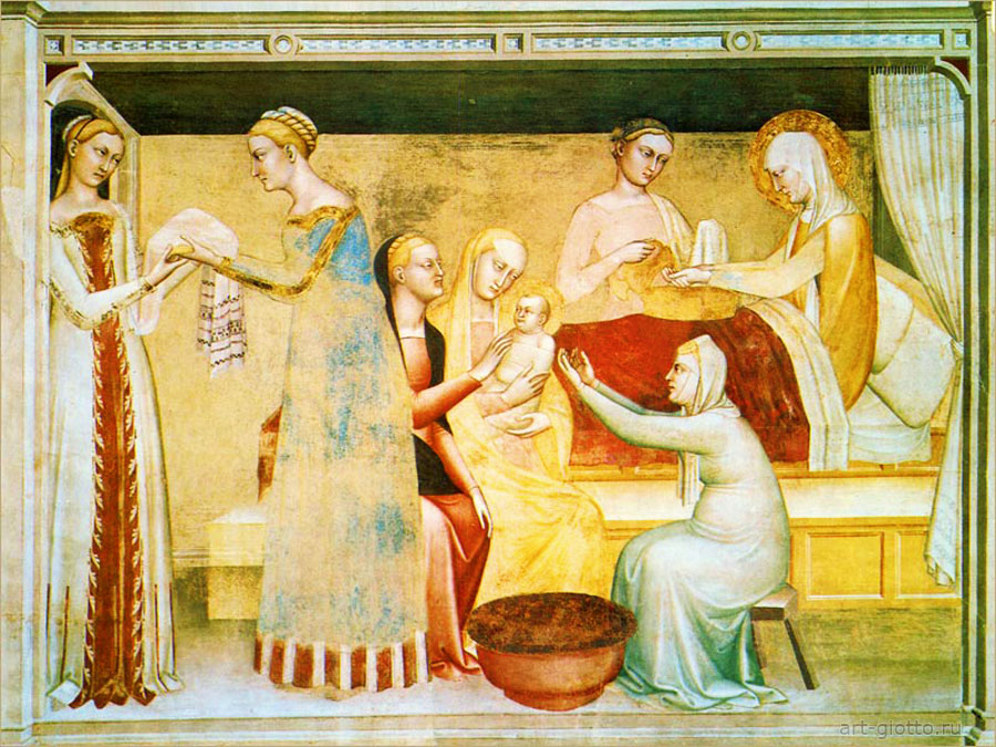 Рождество Марии. Джованни да Милано. Ученики и последователи Джотто / www.art-giotto.ru